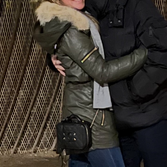 SAM. Luxe Limelight Fur Waxed Parka Jacket in Green - Picture 6 of 6